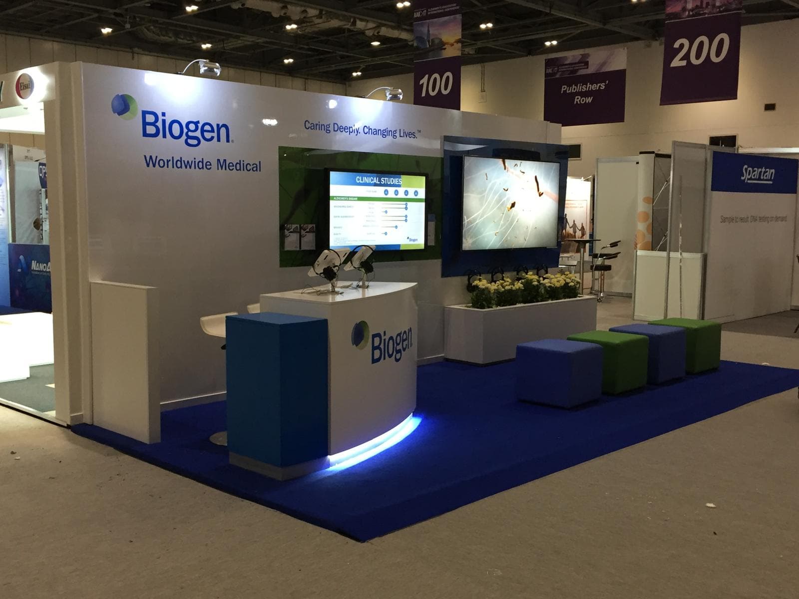 Biogen Exhibition Stand Front View